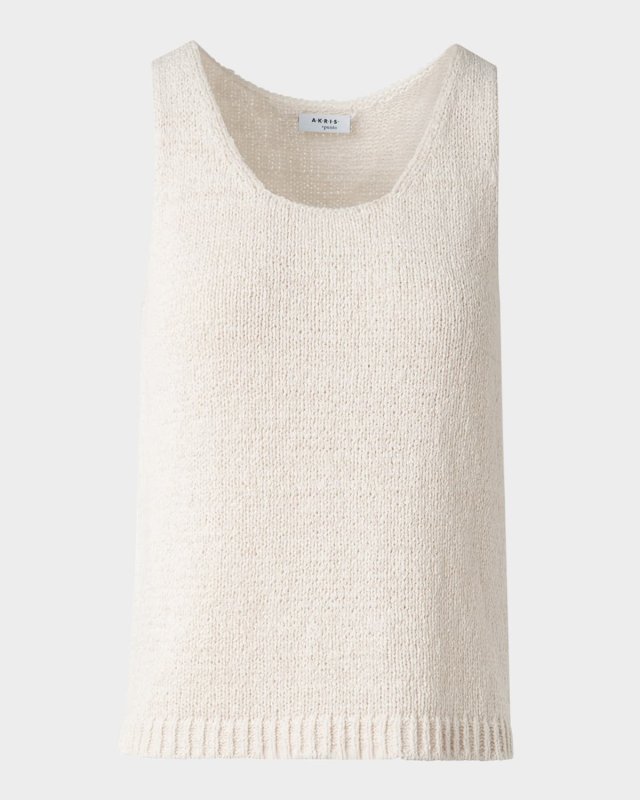 Summer Tweed Knit Sleeveless Top